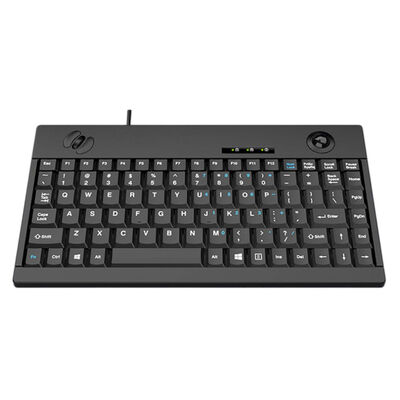 αγορά Super Compact Waterproof IP65 Industrial Plastic Keyboard with 88 Keys and Mini Trackball for Harsh Environments online manufacture